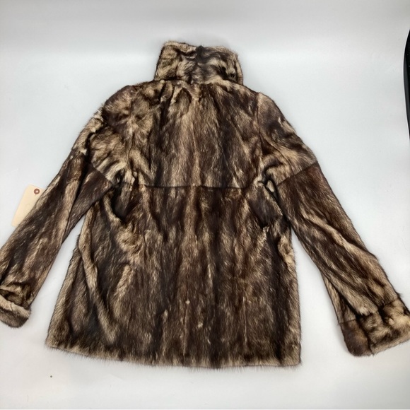 NEW! Beautifully Canadian Bleached Mink Jacket - Size 10 - Picture 3 of 12